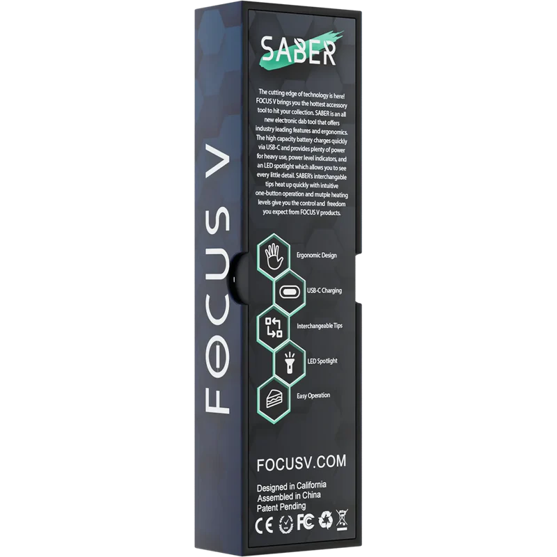 Focus V Saber Electronic Dab Tool - Midnight