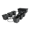 6-Site Bubble Flow Buckets Hydroponic Grow System