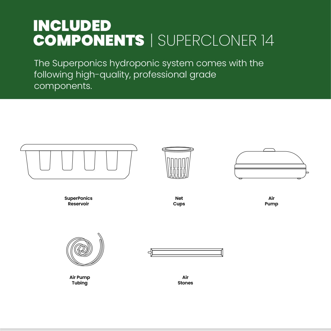 SuperCloner 14-Site Hydroponic Cloner