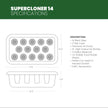 SuperCloner 14-Site Hydroponic Cloner