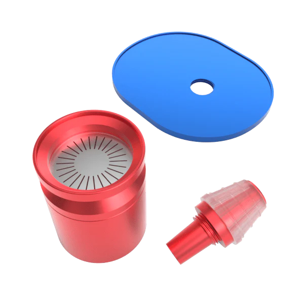 Stundenglass Infusion Chamber Assembly - Blue and Red