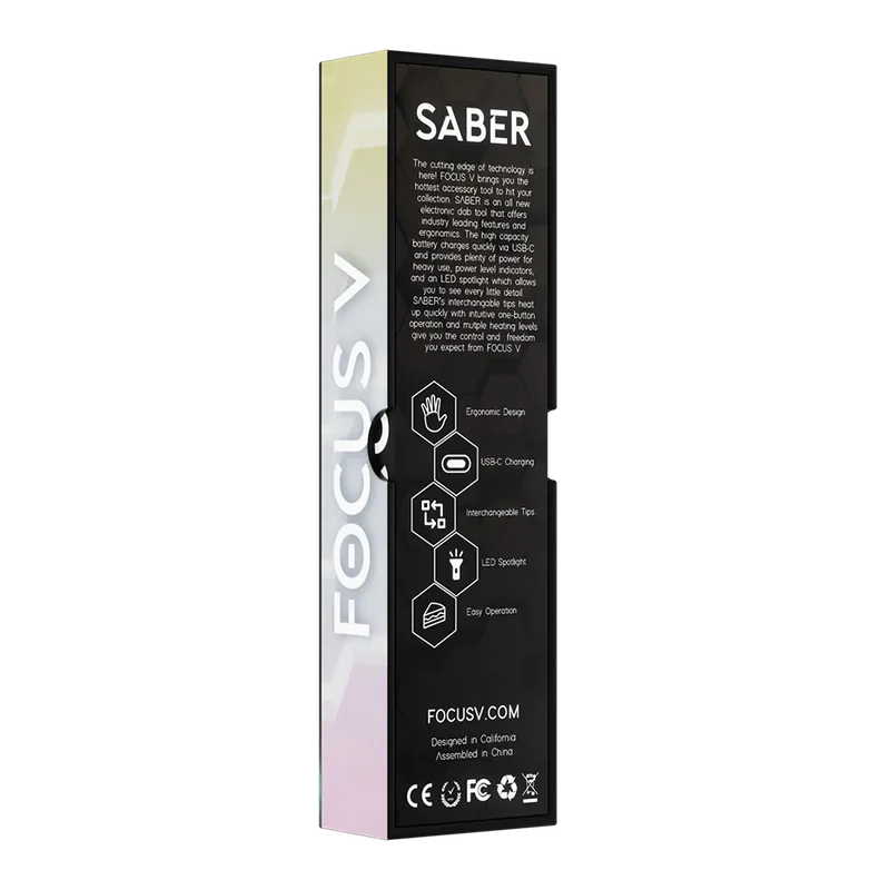 Focus V Saber Electronic Dab Tool - Clear