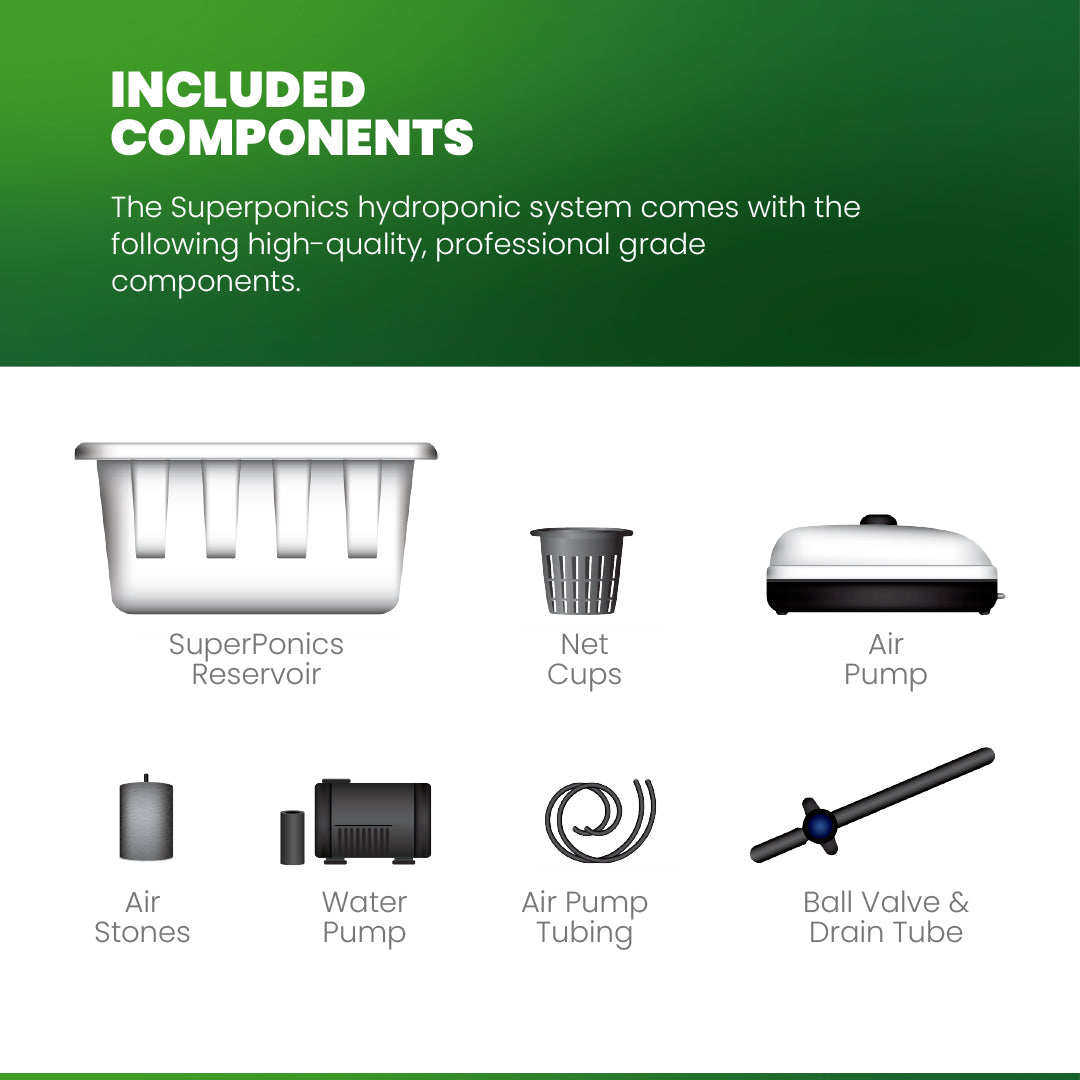 SuperPonics 8 Hydroponic Grow System