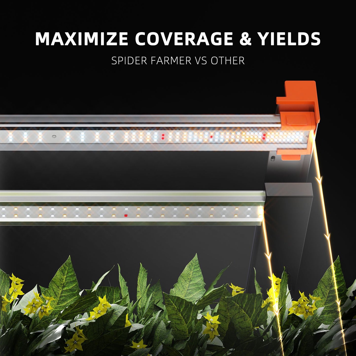 2024 Spider Farmer® 8’x4’X6.5′ Complete Grow Tent Kit丨2xG5000 Full Spectrum LED Grow Light丨6” Clip Fan丨6” Ventilation System with Humidity and Temperature Controller