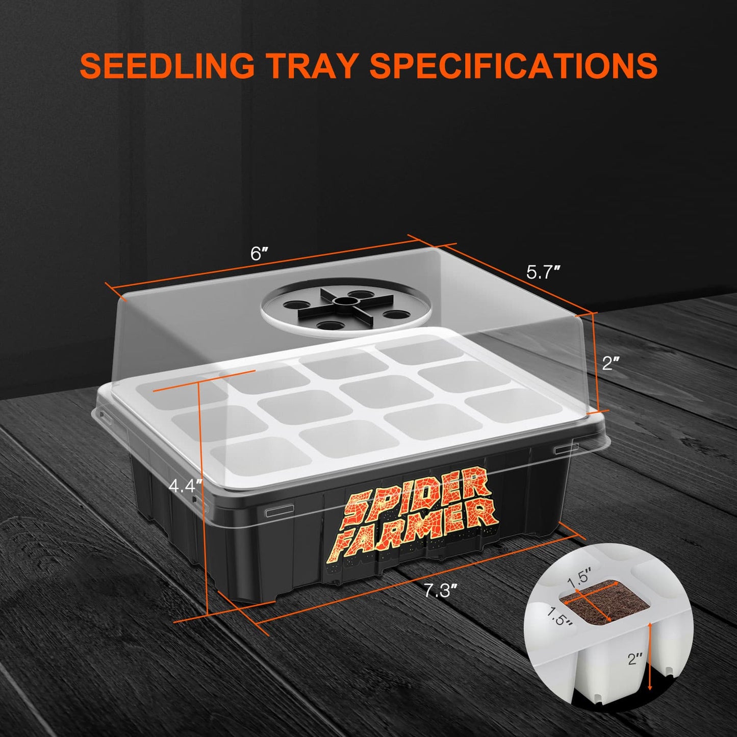 Spider Farmer® Seed Starting Trays 2 Pack