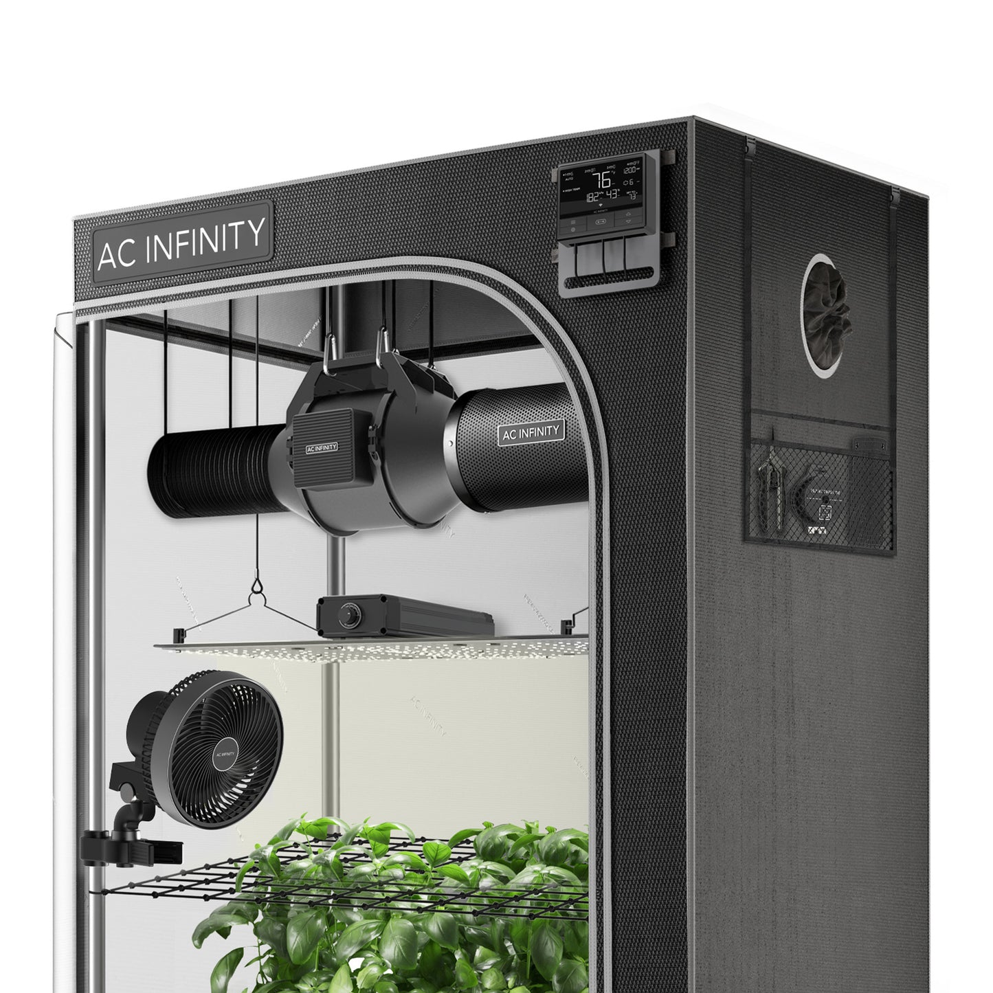 Advance Grow Tent System 2x2, 1-Plant Kit, WiFi-Integrated Controls to Automate Ventilation, Circulation, Full Spectrum LM301H LED Grow Light